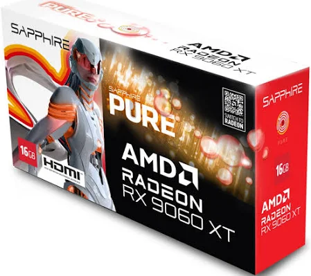 SAPPHIRE PURE RX9060XT 16GB WHITE - Smartech Computers